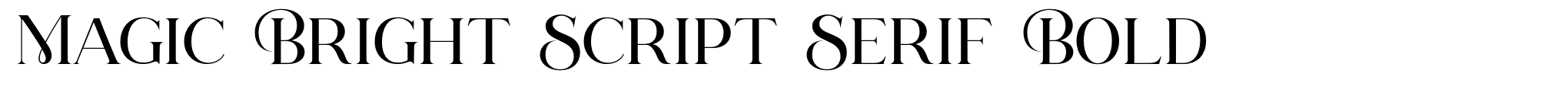 Magic Bright Script Serif Bold image
